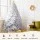 Jingle Jollys 7FT Christmas Tree - 1000 PVC White Tips, Metal Stand, Easy Assembly, Realistic Design, 1-Year Warranty