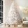 Jingle Jollys 7FT Christmas Tree - 1000 PVC White Tips, Metal Stand, Easy Assembly, Realistic Design, 1-Year Warranty