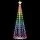 Jingle Jollys 1.8M RGB LED Christmas Tree with 265 Fairy Lights, Steel Frame, Bluetooth APP, Indoor Outdoor Use