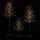 Jingle Jollys 3 Pack LED Christmas Trees Indoor Outdoor Warm White 552 Lights 90cm 150cm 180cm