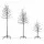 Jingle Jollys 3 Pack LED Christmas Trees Indoor Outdoor Warm White 552 Lights 90cm 150cm 180cm