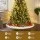 Jingle Jollys 90cm White Plush Christmas Tree Skirt, Polyester, Festive Decor, Machine Washable, No Assembly Needed