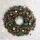 Jingle Jollys 60cm Green Christmas Wreath Garland - Lush PVC Foliage for Indoor/Outdoor Xmas and Wedding Decor