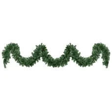 Jingle Jollys 5m Prelit Christmas Garland with 100 Warm LED Lights, 380 PVC Tips, Indoor Outdoor Festive Décor