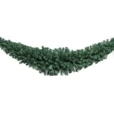 Jingle Jollys 1.8m Green Christmas Garland - 420 PVC Tips, Indoor/Outdoor Xmas Decor for Mantels & Staircases