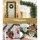 Jingle Jollys 1.8m Christmas Garland with Warm LED Lights, 130 PVC Tips, Lush Green Foliage Indoor Outdoor Decor
