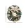Jingle Jollys 60CM Christmas Wreath Green Garland with Ornaments, Gold Bow, Reindeer, PVC, Indoor Outdoor Decor