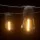 17m Solar Festoon String Lights Outdoor 30 LED S14 Bulbs, 4 Modes, USB Rechargeable, Warm White, 2 Pack, Waterproof