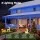 Jingle Jollys 32m Christmas Icicle String Lights 960 LED Solar Powered Blue Outdoor with 8 Lighting Modes