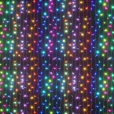 Jingle Jollys 3x6M RGB LED Curtain Christmas Lights 960 LEDs Waterproof Remote 8 Modes Indoor Outdoor Decor