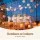Jingle Jollys 3x6M Christmas Curtain Lights, 600 Warm White LEDs, 8 Modes, Water Resistant, Indoor Outdoor Decor