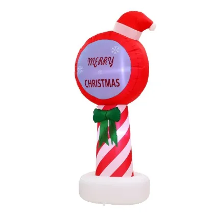 Jingle Jollys Christmas Inflatable Pole 174cm LED Outdoor Decoration Water-Resistant UV Safe 12V Lights
