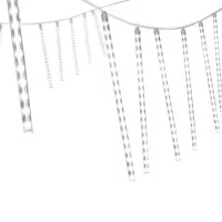 Jingle Jollys 7M Christmas Icicle Lights - 288 LED Meteor Shower, Energy-Efficient, Water-Resistant, Indoor/Outdoor Use