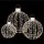 Jingle Jollys 3 PCS 360 LED Christmas Fairy Light Ball Set, Waterproof Warm White Outdoor Indoor Decorations, 3 Sizes