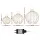 Jingle Jollys 3 PCS 360 LED Christmas Fairy Light Ball Set, Waterproof Warm White Outdoor Indoor Decorations, 3 Sizes