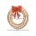 Jingle Jollys 0.6M Solar Christmas Wreath, 160 Warm White LED Lights, Weatherproof Outdoor Xmas Decoration