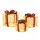 Jingle Jollys 3 PCS Christmas Lights Gift Box Set - 48 Warm-White LEDs, Weather-Resistant, All-Weather Steel Frame
