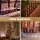 Jingle Jollys 42 LED 6 Pack Christmas Pathway Lights, 58cm Solar Garden Decorations, 8 Modes, Warm White, Outdoor Safe