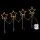 Jingle Jollys 4 PCS Christmas Pathway Lights, 144 LED Star Garden Decor, 8 Modes, Low Voltage, Indoor/Outdoor, 446cm
