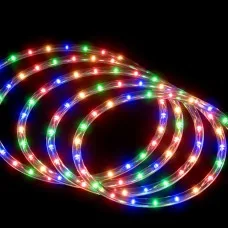 Jingle Jollys 20M 600 LED Colourful Christmas Rope Lights, 8 Modes, Waterproof Outdoor String Light Decor
