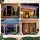 Jingle Jollys Solar Christmas Net Lights 4m Multicolour 100 LED Snowflake Fairy Lights Eight Modes