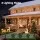 Jingle Jollys Solar Christmas Net Lights 4m Warm White 100 LED Fairy Lights with 8 Modes Indoor Outdoor