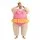 Inflatable Ballerina Costume Adult Funny Fat Suit with Built-In Fan Pink One Size 160–180cm Fancy Dress