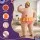 Inflatable Ballerina Costume Adult Funny Fat Suit with Built-In Fan Pink One Size 160–180cm Fancy Dress