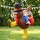 Inflatable Ride On Turkey Costume Adult One Size Brown with Fan USB Power Option Fits Adults 160-200cm
