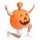 Inflatable Pumpkin Halloween Fancy Dress Costume Adult One Size 160-180cm Orange with Built-In Fan and Hat