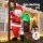 Jingle Jollys 2.45M Christmas Inflatable Santa Climbing Ladder with LED Lights, 190T Polyester, Indoor Outdoor Decor
