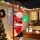 Jingle Jollys 2.45M Christmas Inflatable Santa Climbing Ladder with LED Lights, 190T Polyester, Indoor Outdoor Decor