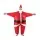 Inflatable Santa Claus Costume for Adults - Water-Resistant Polyester, Portable Fan, Red Xmas Party Suit