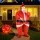 Inflatable Santa Claus Costume for Adults - Water-Resistant Polyester, Portable Fan, Red Xmas Party Suit