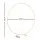 2M Round Metal Backdrop Stand for Weddings, Parties, Flower or Balloon Display, Gold or White, Easy Setup, Stable Frame
