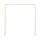 2M Gold Metal Backdrop Stand for Wedding Party, Flower Balloon Display, Easy Assembly, Stable Frame, Elegant Décor