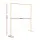 2M Gold Metal Backdrop Stand for Wedding Party, Flower Balloon Display, Easy Assembly, Stable Frame, Elegant Décor