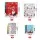 Jingle Jollys Christmas Gift Bags 27 Piece Set, 9 Designs, Large Medium Small Tie-Up Bags, Multicolour
