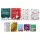 Jingle Jollys Christmas Gift Bags 27 Piece Set, 9 Designs, Large Medium Small Tie-Up Bags, Multicolour