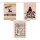 Jingle Jollys 3 Pack Christmas Santa Sacks 70 x 50cm Reusable Personalised Canvas Gift Storage Bags Multicolour