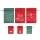 Jingle Jollys Christmas Santa Sacks 6 Pack Reusable Drawstring Gift Storage Bags Red and Green 2 Sizes