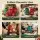 Jingle Jollys Christmas Santa Sacks 6 Pack Reusable Drawstring Gift Storage Bags Red and Green 2 Sizes