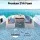 Seamanship Boat Flooring EVA Foam Decking Mat 240 x 90cm Blue Camo Anti-Slip Self-Adhesive Water-Repellent