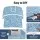 Seamanship Boat Flooring EVA Foam Decking Mat 240 x 90cm Blue Camo Anti-Slip Self-Adhesive Water-Repellent