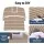 Seamanship Boat Flooring EVA Foam Decking Mat 240 x 90 cm Taupe Striped Self-Adhesive Anti-Slip 6mm