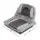Seamanship Folding Boat Seats, Heavy Duty Marine-Grade, 52x35x45cm, Grey/Charcoal, All-Weather, UV Resistant, Set of 2