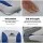Seamanship 2X Folding Boat Seats, Premium Plastic, 13cm Padding, Grey Blue, UV & Saltwater Resistant, Swivel Base