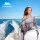 Seamanship 2-Pack Folding Boat Seats with 55–75cm Adjustable Swivel Pedestals 360-Degree Low Back Charcoal