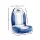 Seamanship 2X Folding Boat Seats, Premium Molded Plastic, Grey/Blue, 41x38x60cm, UV-Resistant, Swivel Base Included