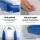 Seamanship 2X Folding Boat Seats, Premium Molded Plastic, Grey/Blue, 41x38x60cm, UV-Resistant, Swivel Base Included